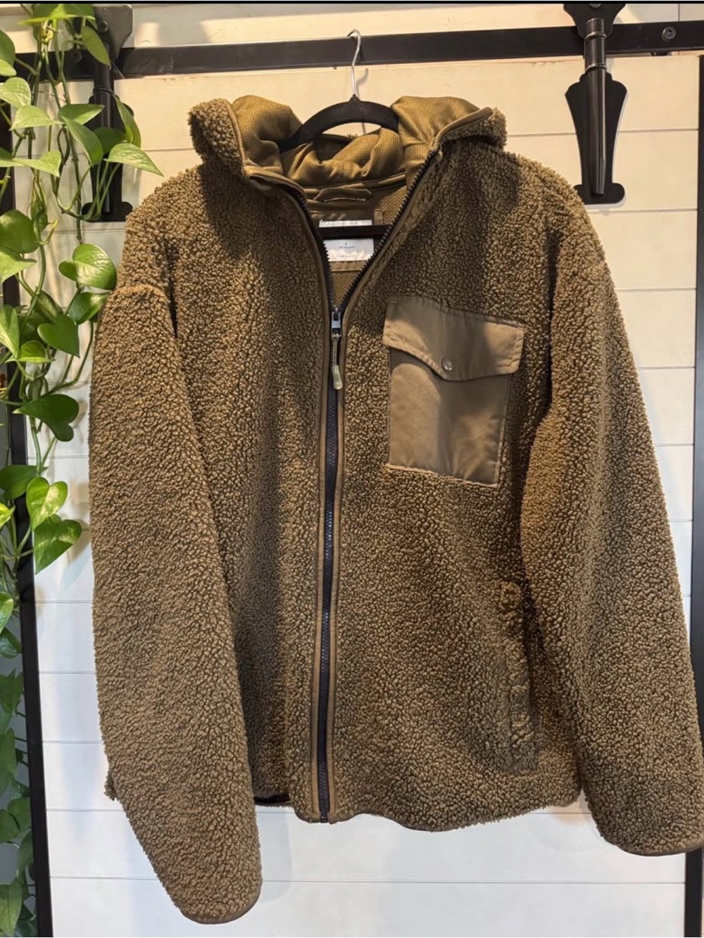 Old Navy Olive Green Sherpa Jacket